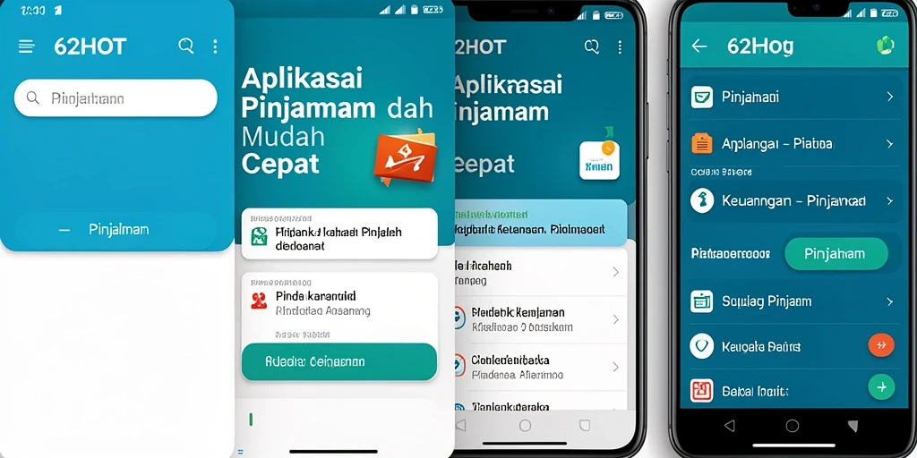 Tampilan antarmuka 62HOT yang sederhana dan intuitif.