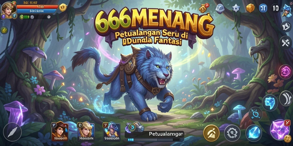 Tampilan antarmuka menarik dari game Petualangan 666MENANG.