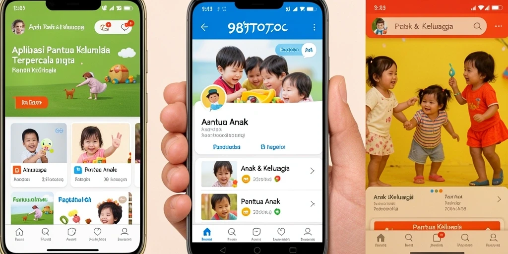 Antarmuka aplikasi 98TOTO yang ramah pengguna untuk Pantau Anak.