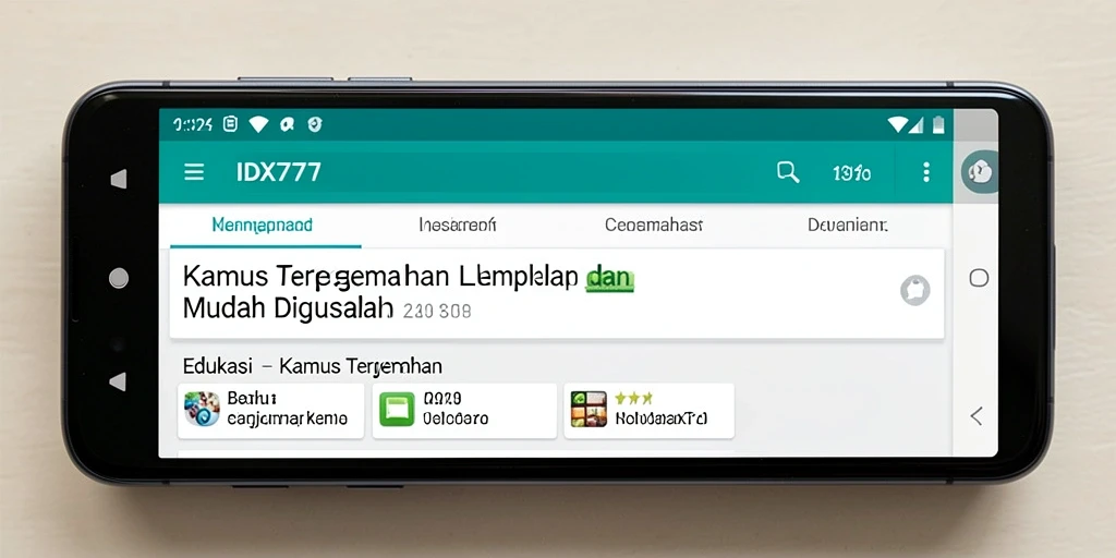 Antarmuka intuitif dan fitur terjemahan cepat pada IDX777.