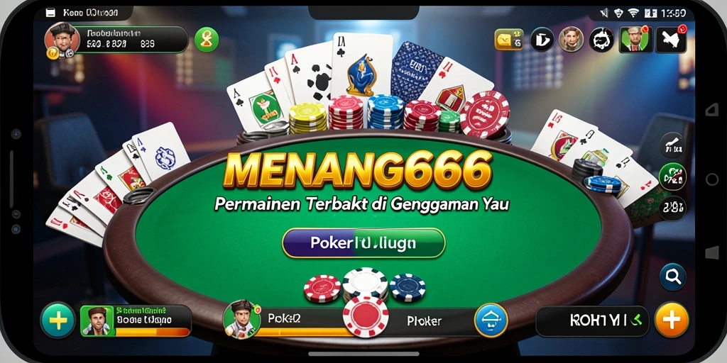 Screenshot MENANG666 menunjukkan antarmuka permainan poker yang menarik.