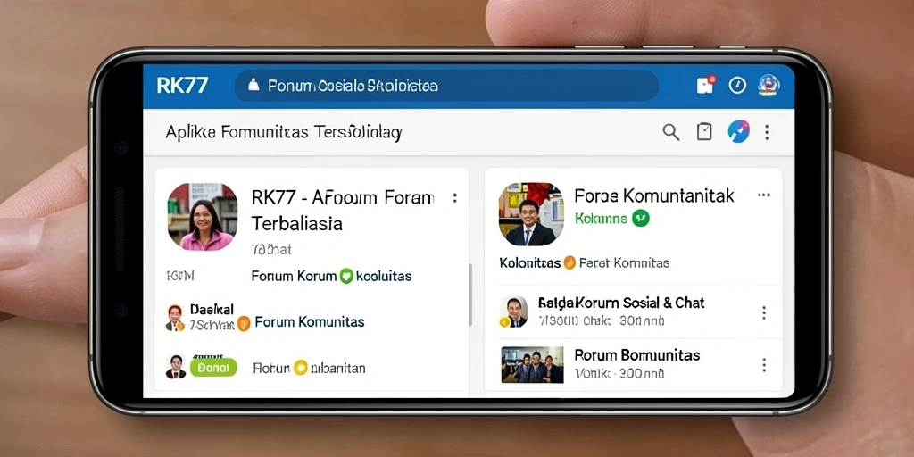 Tampilan antarmuka RK77 yang intuitif dan ramah pengguna.