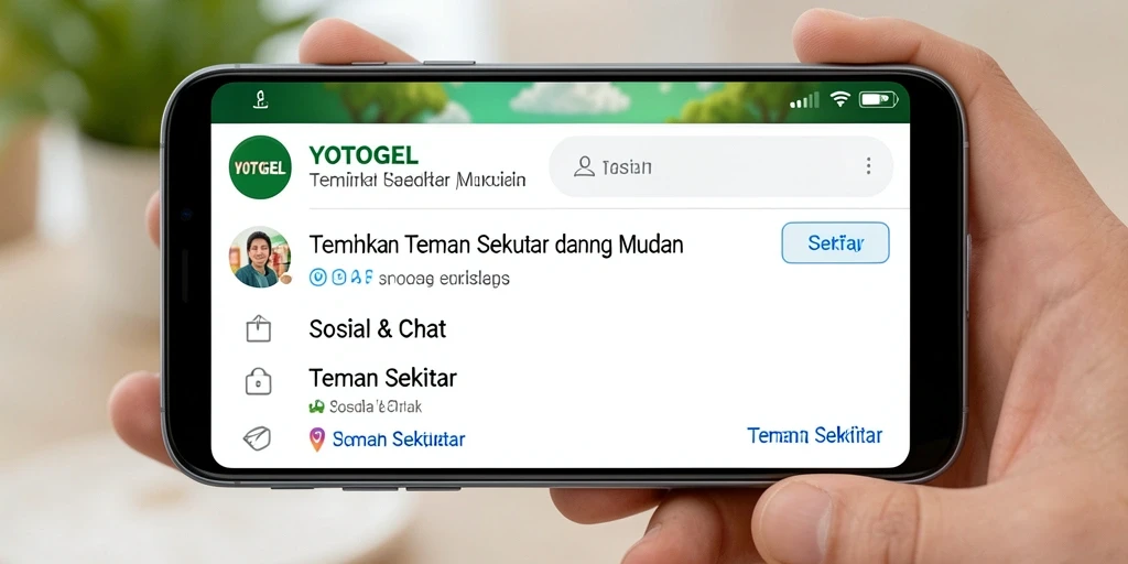 Tampilan antarmuka YOTOGEL yang sederhana dan menarik.