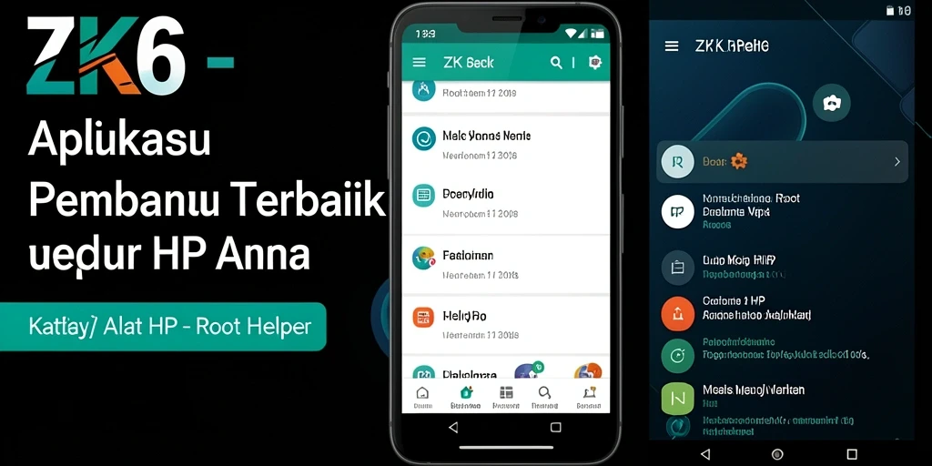 Antarmuka aplikasi ZK6 yang sederhana dan mudah digunakan.