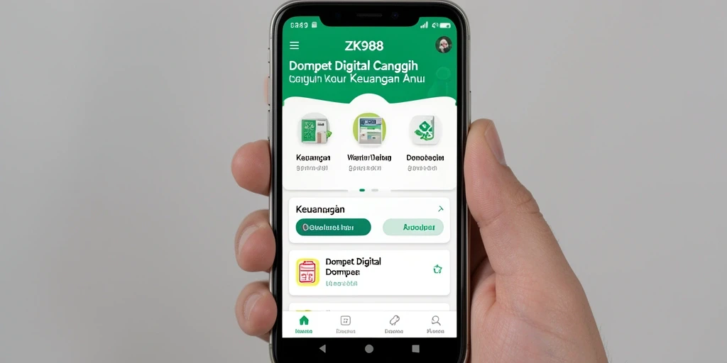 Tampilan antarmuka utama ZK988 yang modern dan intuitif.